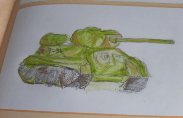 Боевой танк героя
