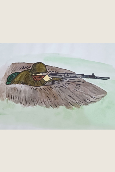 В бою